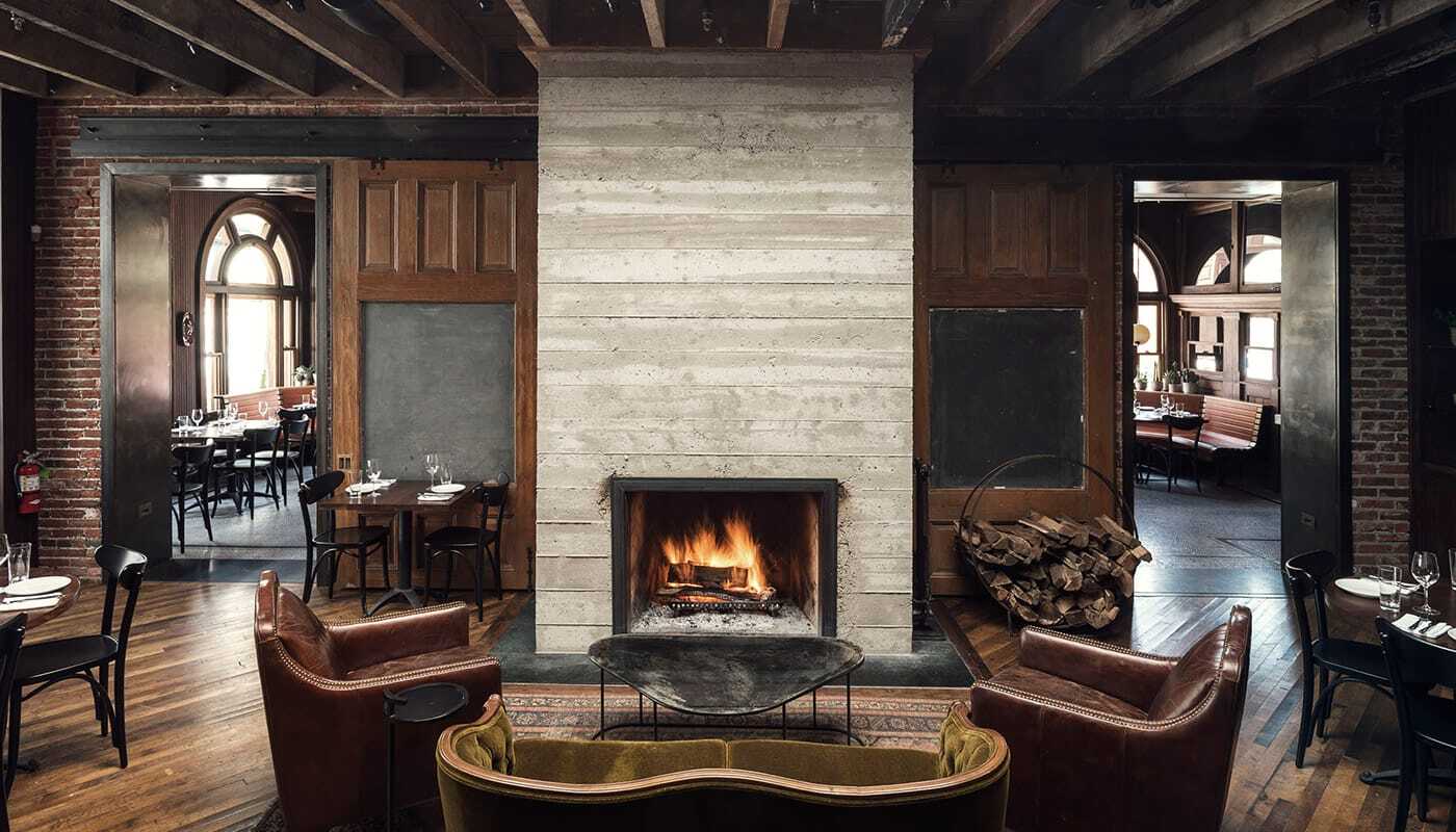 Wm Mulherin's Sons fire place